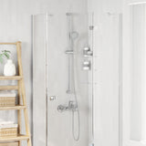 Vidaxl doucheset chroom 150 cm roestvrij staal