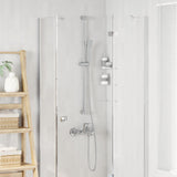 Vidaxl douchesysteem set chroom 100 cm roestvrij staal
