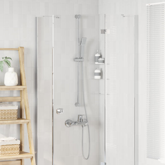 Vidaxl douchesysteem set chroom 100 cm roestvrij staal