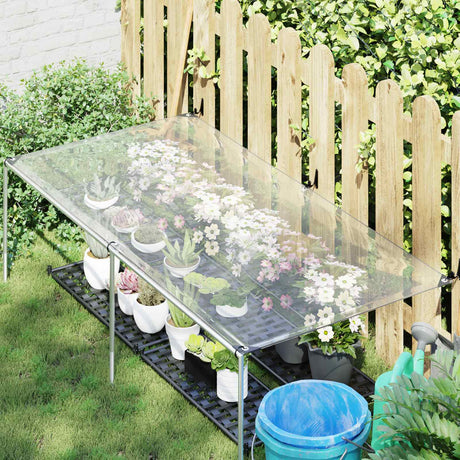 Vidaxl plantenhoes transparant 1 x 2 m pe