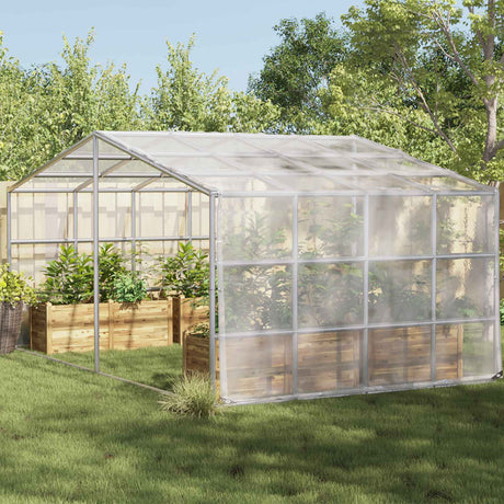 Vidaxl plantenhoes transparant 4 x 8 m pe