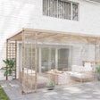 Vidaxl plantenhoes transparant 6 x 6 m pvc