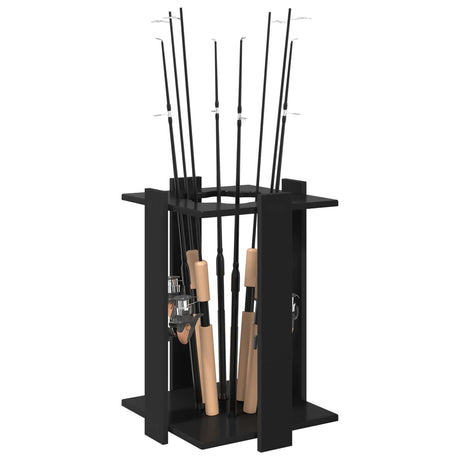Vidaxl hengelhouder bewerkt hout 42 x 43 x 60 cm zwart