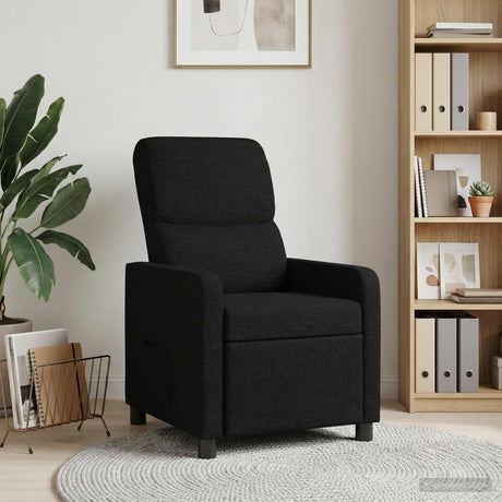 Vidaxl relaxfauteuil zwart stof