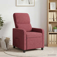 Vidaxl relaxfauteuil wijnrood stof