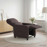 Vidaxl relaxfauteuil donkerbruin stof