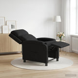 Vidaxl relaxfauteuil zwart stof