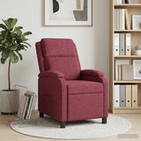 Vidaxl relaxfauteuil wijnrood stof