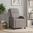Vidaxl relaxfauteuil taupe stof