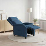 Vidaxl relaxfauteuil blauw stof