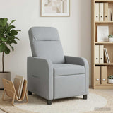 Vidaxl relaxfauteuil lichtgrijs stof