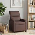 Vidaxl relaxfauteuil bruin kunstleer