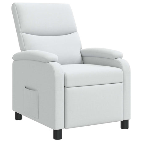 Vidaxl relaxfauteuil wit stof