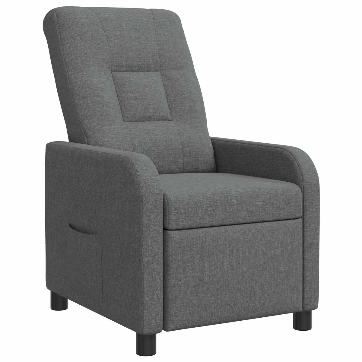 Vidaxl relaxfauteuil donkergrijs stof