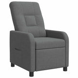 Vidaxl relaxfauteuil donkergrijs stof