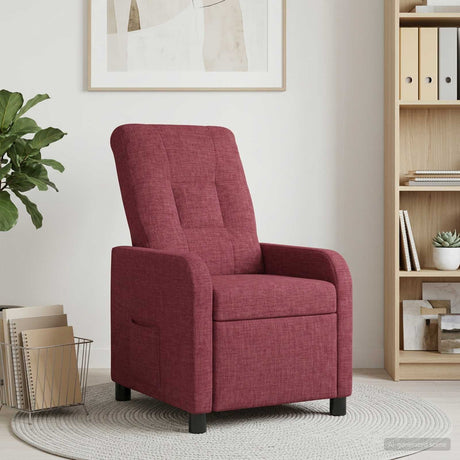 Vidaxl relaxfauteuil wijnrood stof