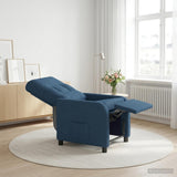 Vidaxl relaxfauteuil blauw stof