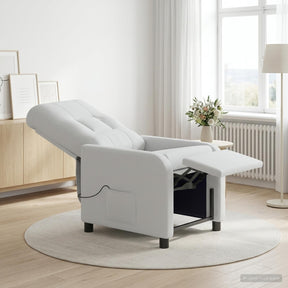 Vidaxl massage recliner wit stof