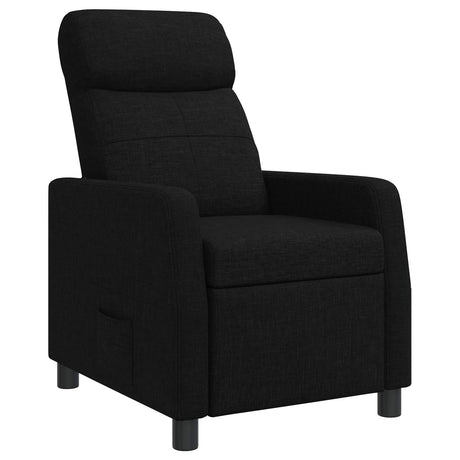 Vidaxl relaxfauteuil zwart stof