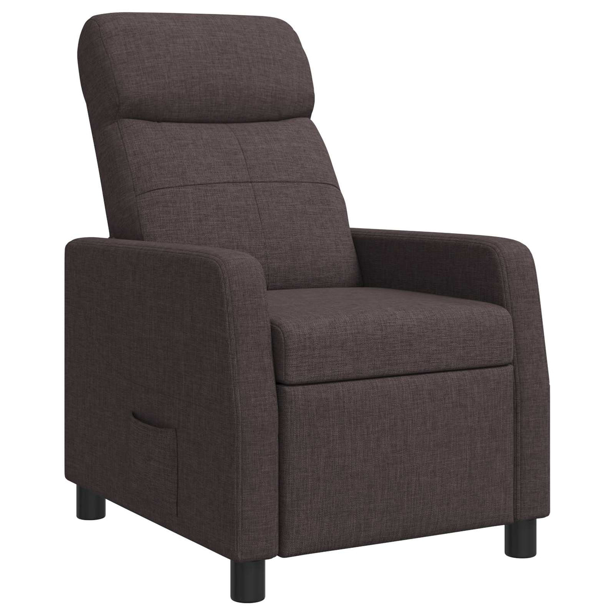 Vidaxl relaxfauteuil donkerbruin stof