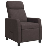 Vidaxl relaxfauteuil donkerbruin stof
