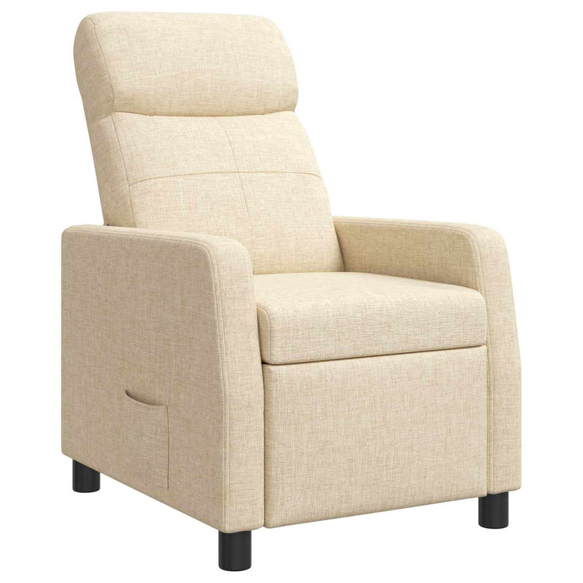 Vidaxl relaxfauteuil crèmekleurig stof