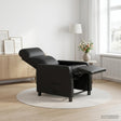 Vidaxl relaxfauteuil zwart kunstleer