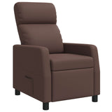 Vidaxl relaxfauteuil bruin kunstleer