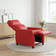 Vidaxl relaxfauteuil rood kunstleer