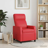 Vidaxl relaxfauteuil rood kunstleer