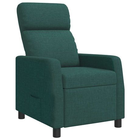 Vidaxl relaxfauteuil donkergroen stof