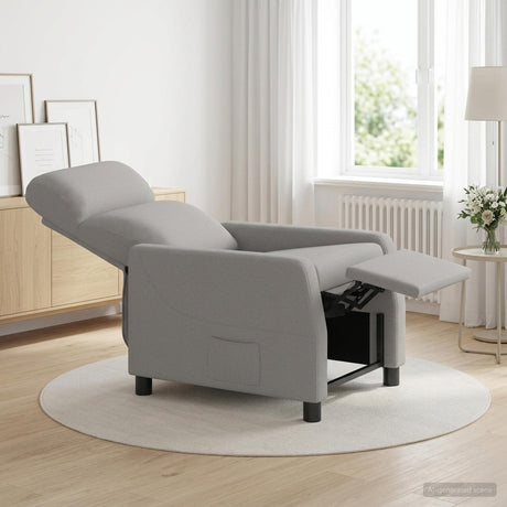Vidaxl relaxfauteuil wolkengrijs stof