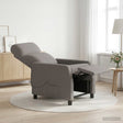 Vidaxl massage recliner taupe stof