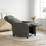 Vidaxl relaxfauteuil donkergrijs fluweel
