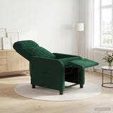 Vidaxl relaxfauteuil donkergroen fluweel