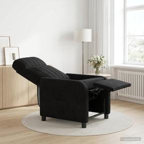 Vidaxl relaxfauteuil zwart fluweel