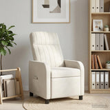 Vidaxl relaxfauteuil crèmekleurig fluweel