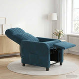 Vidaxl relaxfauteuil blauw fluweel