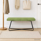 Vidaxl bank lichtgroen 110 x 40 x 45 cm fluweel