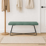 Vidaxl bank zeegroen 110 x 40 x 45 cm fluweel