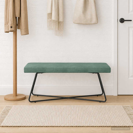 Vidaxl bank zeegroen 110 x 40 x 45 cm fluweel