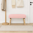 Vidaxl bank effen roze 80 x 40 x 46 cm bouclé