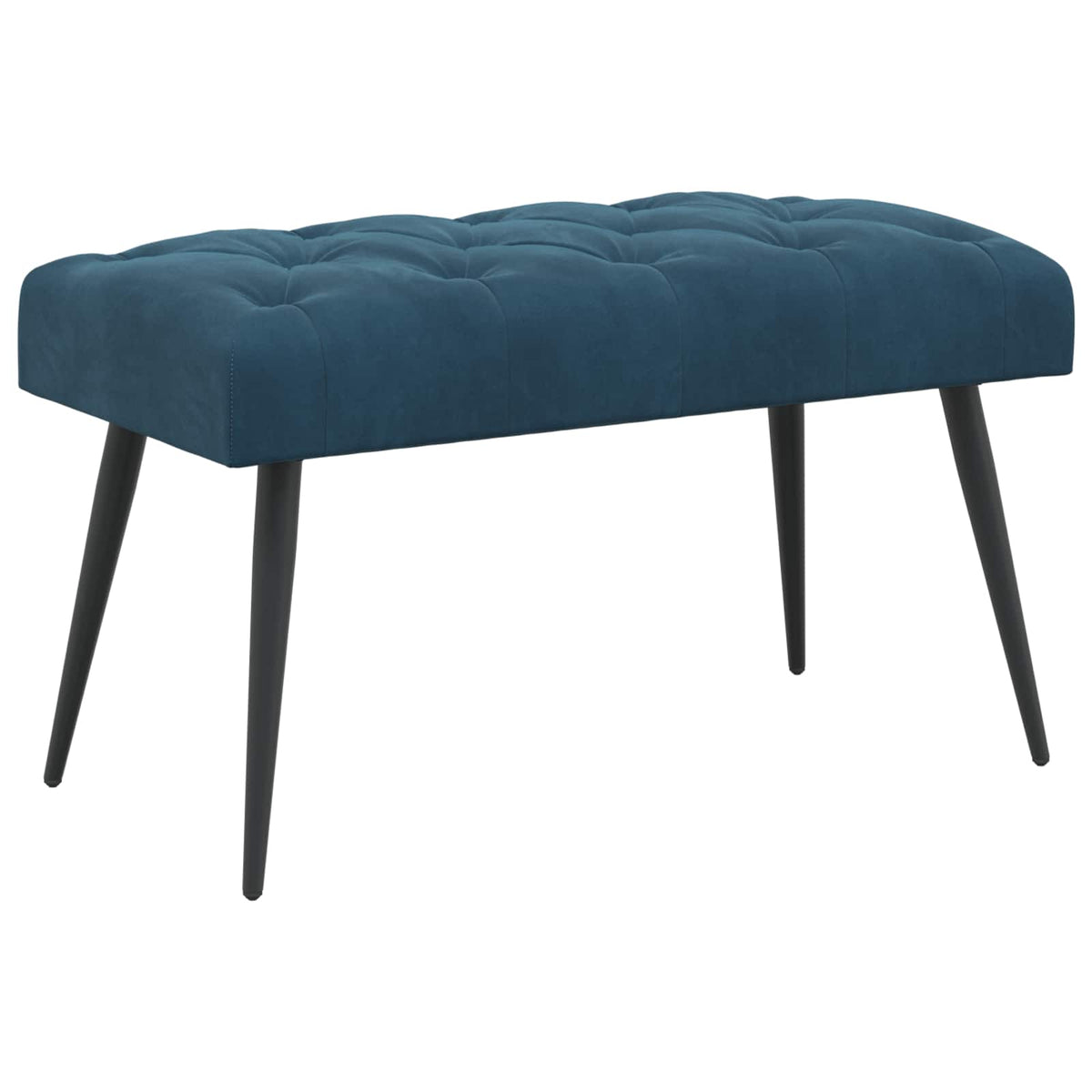 Vidaxl bank met knoopverstelling blauw 80 x 40 x 46 cm fluweel