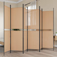 Vidaxl 6-panelen kamerscherm beige 300 x 180 cm stof