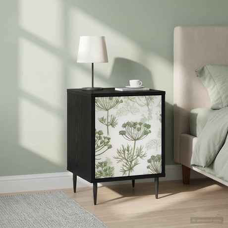 Vidaxl nachtkastje gotha 2 st zwart eiken 36 x 33 x 51 cm bewerkt hout