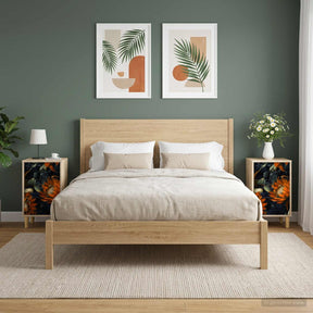 Vidaxl nachtkastje lochem 2 st sonoma eiken 36 x 33 x 60 cm