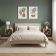 Vidaxl wandkastje zaandam 2 st sonoma eiken 36 x 33 x 25 cm