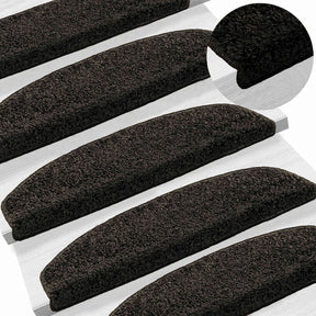 Vidaxl zelfklevende trapmatten 15 st 80 x 24,5 x 3,5 cm