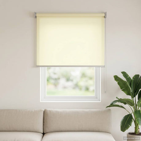 Vidaxl buitenrolgordijn uv-bescherming crèmekleurig polyester