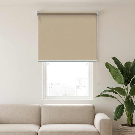 Vidaxl buitenrolgordijn uv-bescherming beige 100 x 230 cm (b x h)